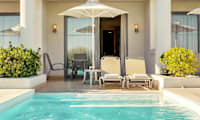 Juniorsuite med privat basseng