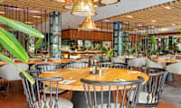 Den kombinerte buffé- og à la carte-restauranten Atlantico (på søsterhotellet Parque Santiago 3)