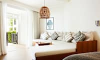 1-romssuite Royal Family Suite, terrasse med direkte utgang til hotellets basseng