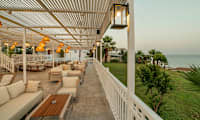 À la carte-restaurant på stranden