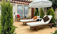 Mindre Prime Lounge Suite, 1 rom med stor terrasse mot hagen