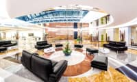 Sitteområde i lobbyen