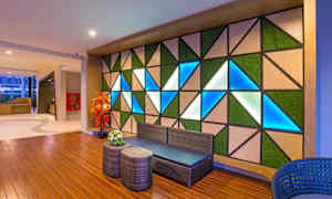 Sitteområde i lobbyen