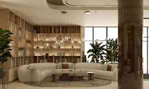 Sitteområde i lobbyen