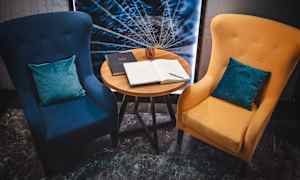 Sitteområde i lobbyen