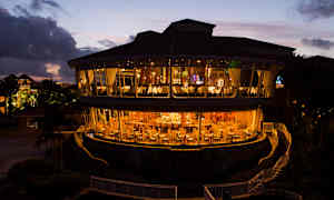 Restaurant Windows of Aruba (oppe) og Mulligans (nede) på Divi Village Golf & Beach Resort