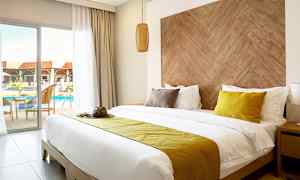 Dobbeltrom med direkte utgang til basseng