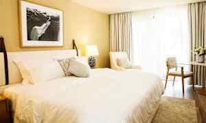 Dublettrom suite med havutsikt