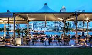 En av hotellets restauranter