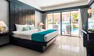 Dobbeltrom superior med direkte utgang til basseng