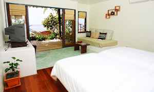 Dobbeltrom med havutsikt