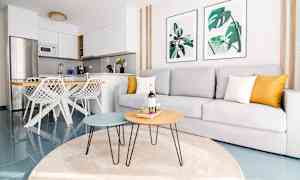 3-romsleilighet med 4 ordinære senger og balkong