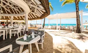 À la carte-restaurant på stranden