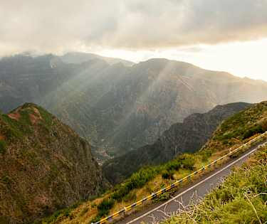 Jeeptur i solnedgangen på Madeira