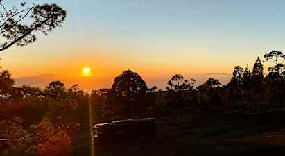 Teide by night - vinduet mot universet