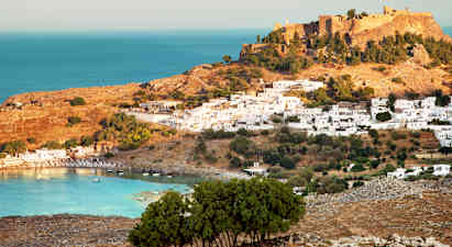 Lindos by night