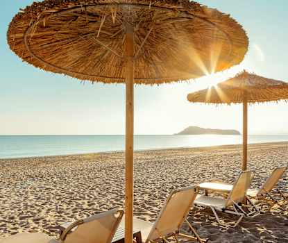 Gerani Beach utenfor hotellet