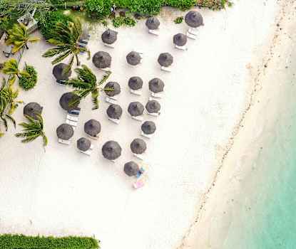 Stranden nedenfor hotellet