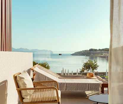 Mindre Prime Lounge Suite, 1 rom, stor balkong med havutsikt