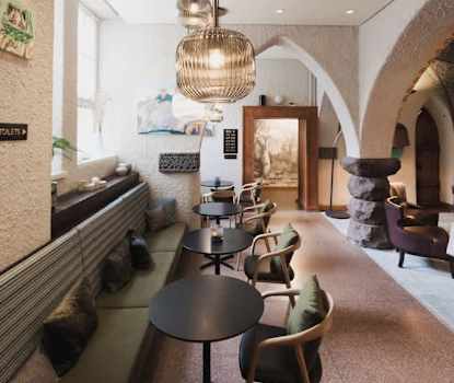 Sitteområde i lobbyen