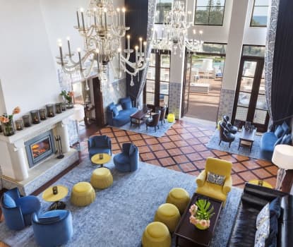 Sitteområde i lobbyen