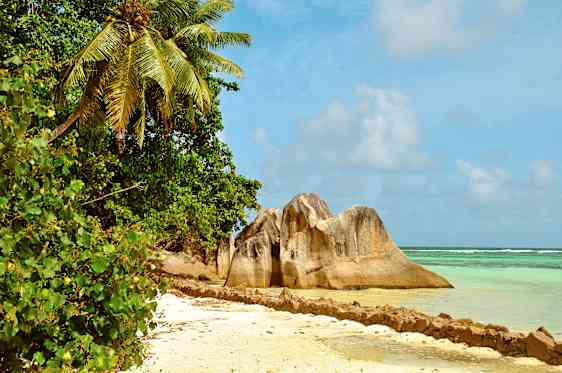 La Digue på Seychellene