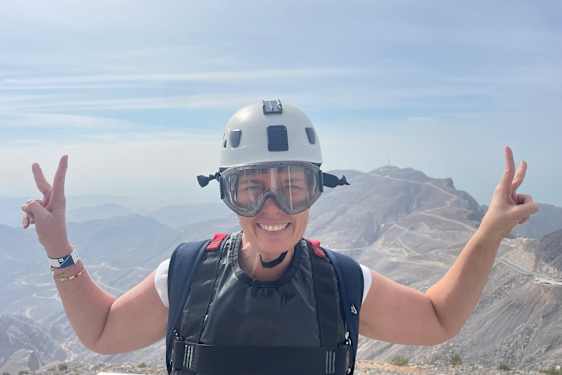 Turist i Jebel Jais