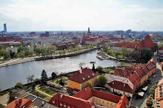 Wroclaw set fra oven