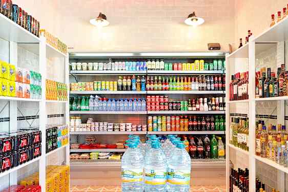 Mini Market på Ocean Beach Club