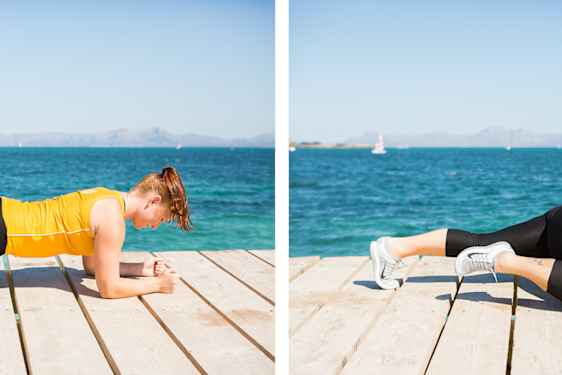 Planka med eller utan knädrag