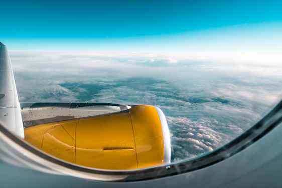 Utsikt fra et Sunclass Airlines fly