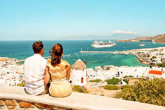 Par på cruise i Hellas