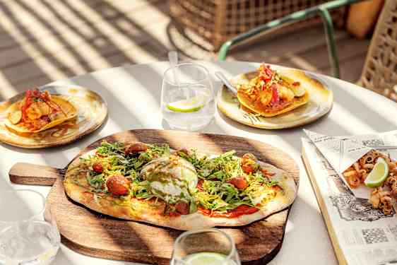 Flatbread och spanska delikatesser