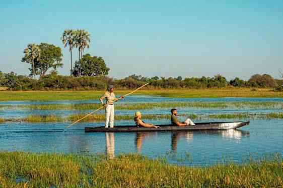 Flodtur i Botswana