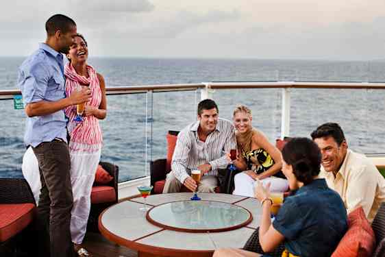 Venner ombord på et cruiseskip