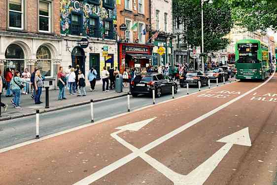 Midt i Dublins livlige sentrum.