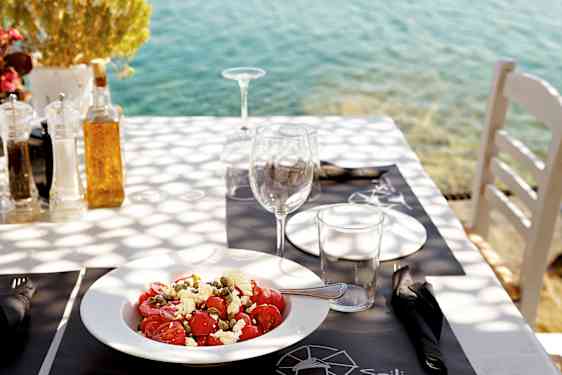 Strandrestaurant i Mykonos