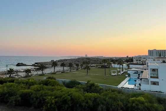 Solnedgang sett fra Ocean Beach Club