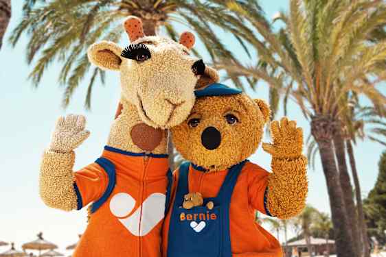 Lollo & Bernie som vinker