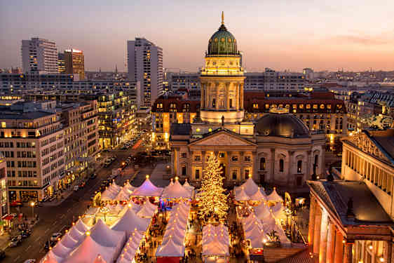  The Gendarmenmarkt is a square in Berlin, and the site of the Konzerthaus and the French and German Cathedrals. In the centre of the square stands a monumental statue of Germany's renowned poet Friedrich Schiller.