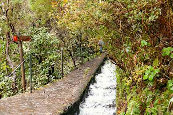 Tursti langs en levada