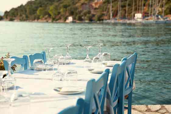 Restaurang på Lefkas