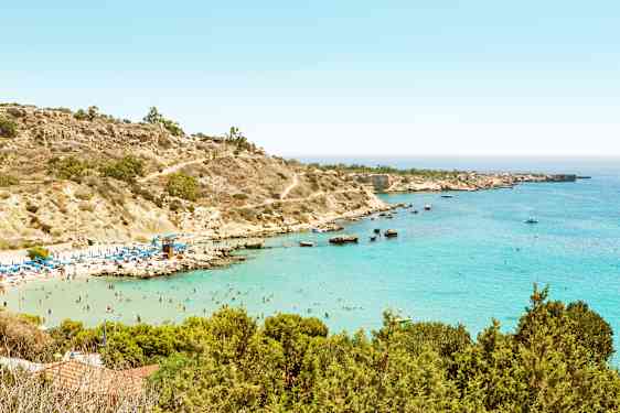 Famagusta strand på Kypros