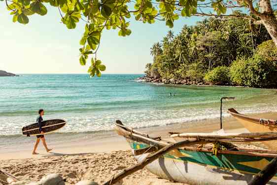 strand på Sri Lanka