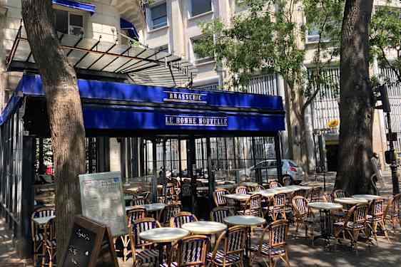 Brasserie Le Bonne Nouvelle ligger vegg i vegg med sjokolademuseet
