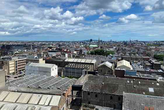 Utsikt over industribyen Dublin.