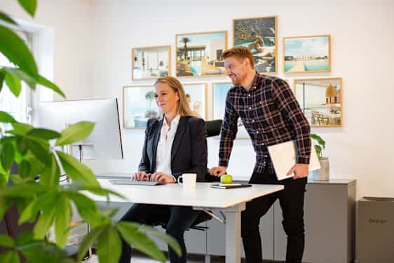 Jobbe på hovedkontoret