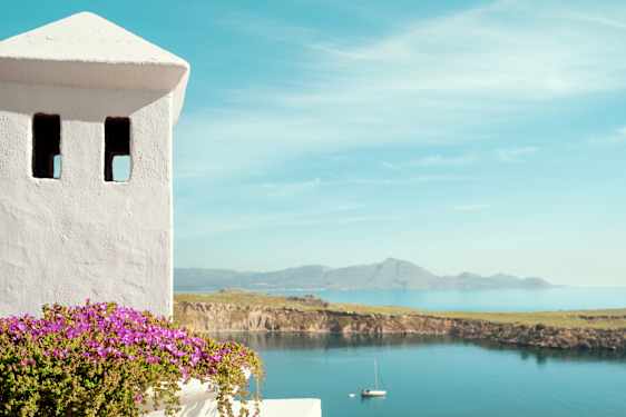 Den hvite byen Lindos på Rhodos