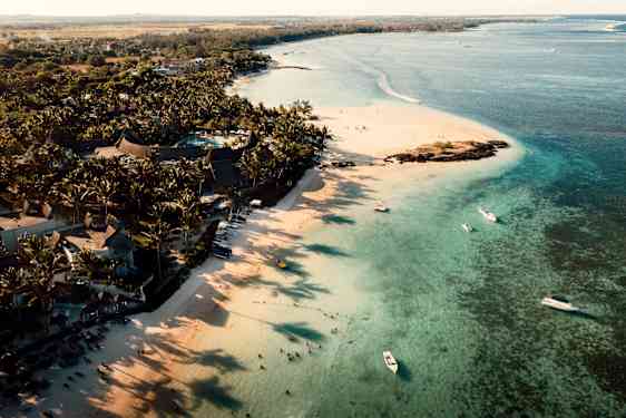 Palmestrand på  Mauritius