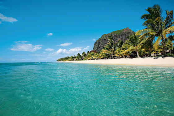 Krystalklart vann på Mauritius